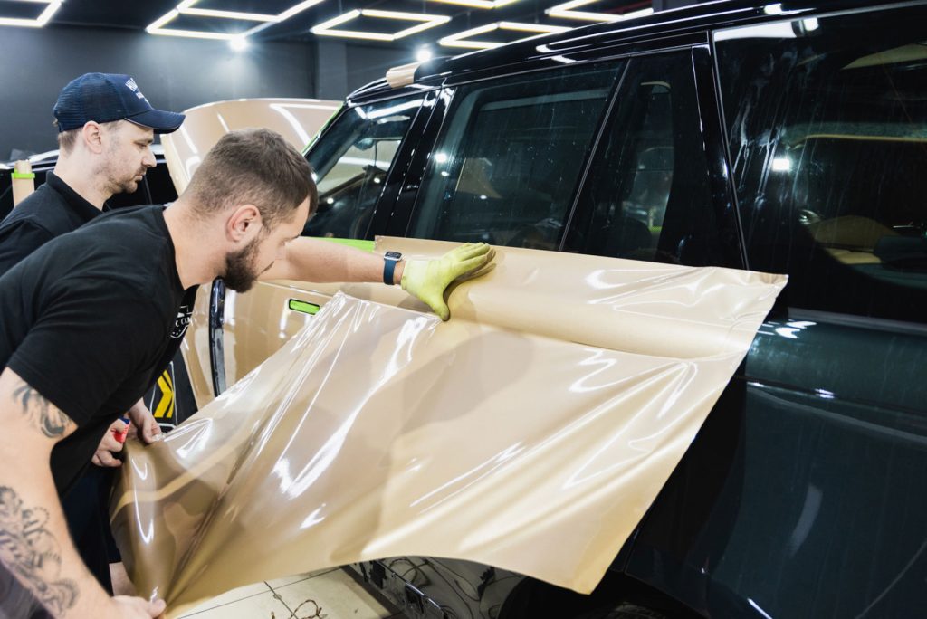 range rover ppf wrapping doors